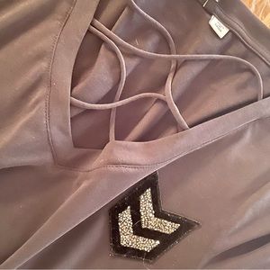 NWT Only Black Mili Top